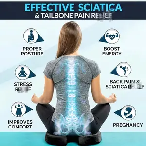 ELHIVE Memory Foam Seat Cushion – Washable Lumbar Support for Office, Car & Truck Seats