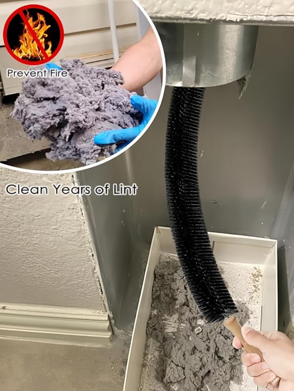 LMMAKE Dryer Vent Cleaner Kit with Flexible Lint Brush Vacuum Attachment for Efficient Deep Cleaning and Fire Prevention Fits Most Vacuums LMMAKE Dryer Vent Cleaner Kit with Flexible Lint Brush Vacuum Attachment for Efficient Deep Cleaning and Fire Prevention Fits Most Vacuums
