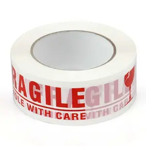 1 Roll Fragile Tape 2 Inch x 55 Yards, Fragiles Tape Handle with Care for Shipping with Dispenser, Heavy Duty Marking Tape for Moving Box