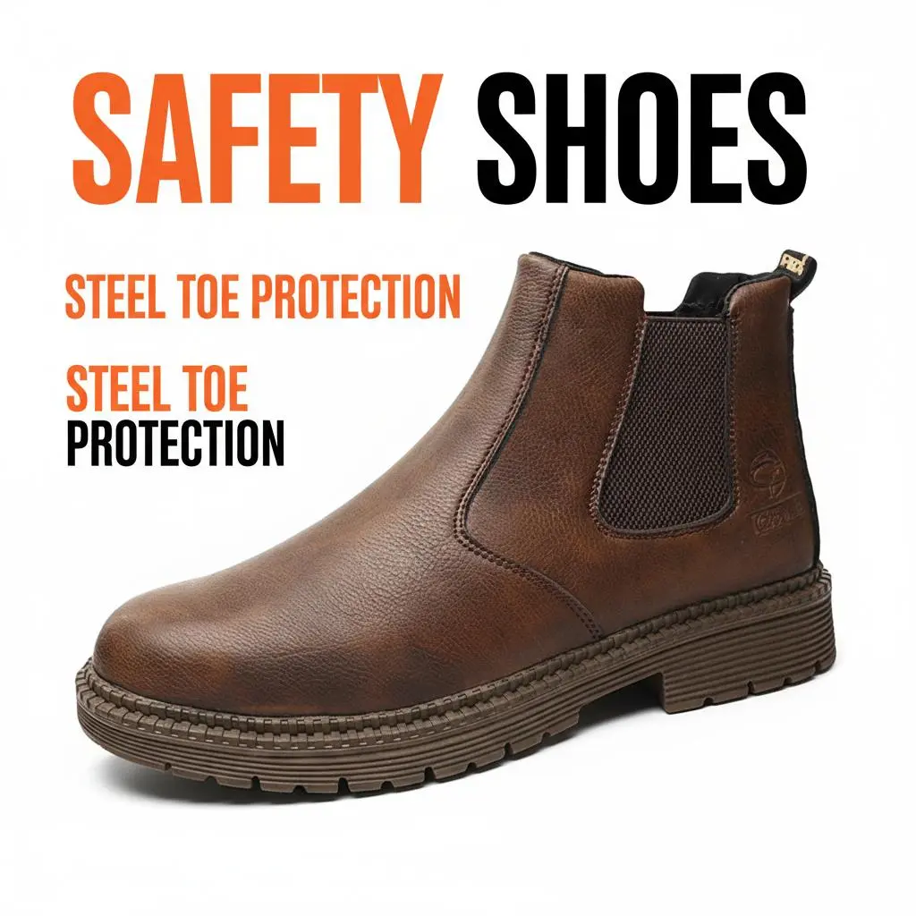 Ruggedized Splash-proof Smash-proof Puncture-proof Breathable Safety Shoes Unisex Chef Work Shoe Waterproof Anti-slip Durable Outdoor Comfortable tailored for Seafood Processing Dairy Facilities and Beverage Bottling Production Men Women