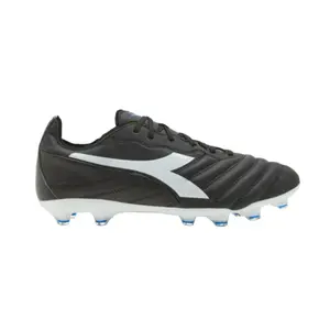 Diadora Brasil Elite 2 LT LP 12 FG Firm Ground Soccer Cleats - Black/White/Royal Blue