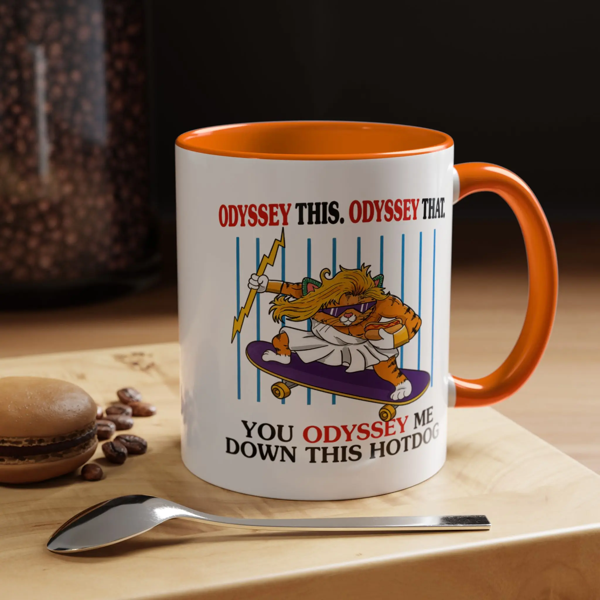 0dyss3y This 0dyss3y That Garfield Funny Mug, You 0dyss3y Me Down This Hotdog Coffee Mug, Garfield Meme Gift Mug