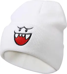 Anime Beanie Knit Hats, Winter Soft Headwear Funny Hat for Men Women Unisex