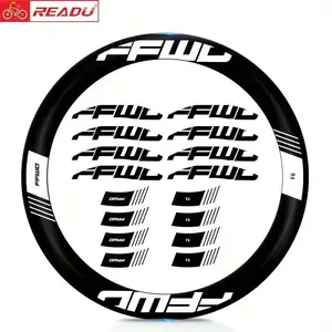 16 Pcs READU Bicycle Sticker Road Bike 2021 F6R Wheelset Decorative Riding Accessories