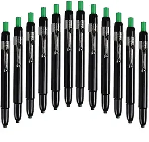 Listo 1620 Box of 12 Green Color China Markers/Grease Pencils/China Marking Pencils/Wax Pencils - Mechanical Refillable Marking Pencil
