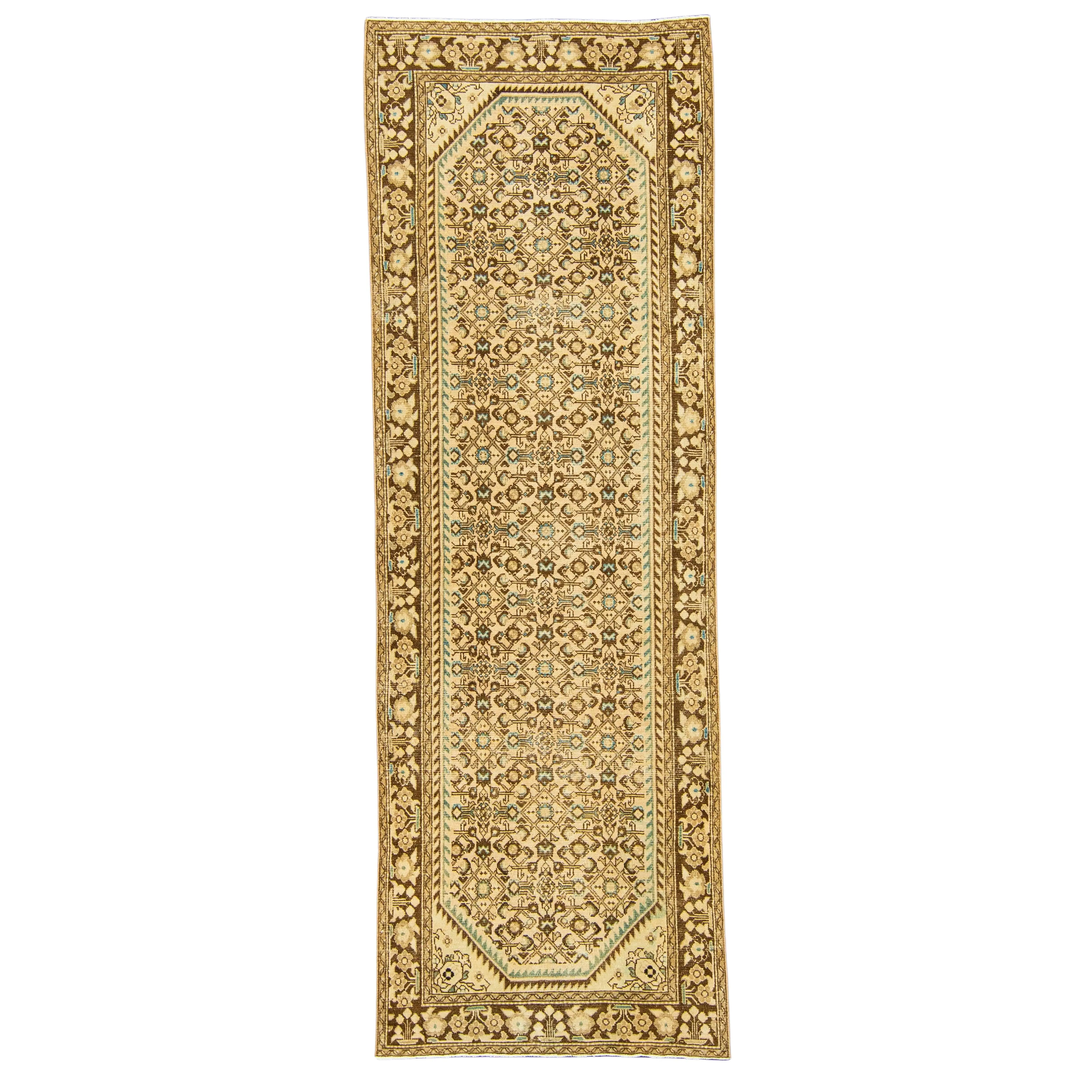 Turkish Vintage Rug  3'4" x 10'2" #22793