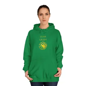 Team Black or Team Green Unisex Hoodie- High Quality Fabric