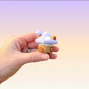 Cottage Mushroom Clicker | Mushroom Fidget | Cute Cottagecore Desk Toy | Pastel Cottage Mushroom Clicker