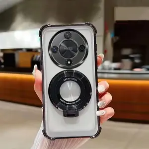 Honor Magic 7 Lite 5g/x60 Pro Ring Bracket Case, High-Quality Clear Coated Tpu Material, Durable Protective Cover for Dual-Purpose Use
