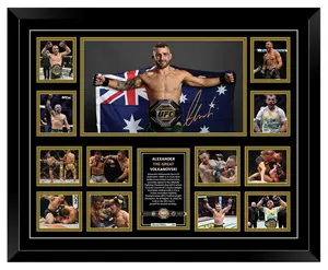 Alexander The Great Volkanovski UFC Signed Limited Edition Memorabilia Frame