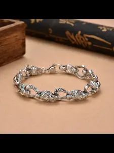 New Bold Wolf Bracelet Vintage Unique Men Punk Fashion Eye-Catching Cool Wolf Head Bracelet, Stylish Accessory for Guys