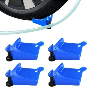 1 Set Portable Tire Winder Kit, Anti-Pinch Water Tube Tool, Auto Hose Guides & Tire Limiters, Universal Car & Motorcycle Washing Cleaning Accessories