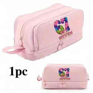 Cool Multifunctional Cartoon Style Pencil Case with Beautiful Number 67 Design, Spacious Transparent Design for Students, Perfect for School Supplies and Back to School