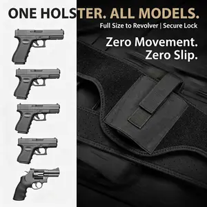 Universal Ambidextrous Belly Band Holster - Concealed Carry for 9Mm, Compact, G-Series, LCP, LC9, Sig P365 - Quick Pull, Closure, Polyester Fabric, Classic Style