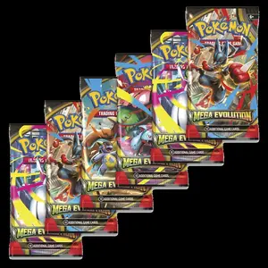 Mega Evolutions Pokémon Card Packs | 6 Unopened Card Packs