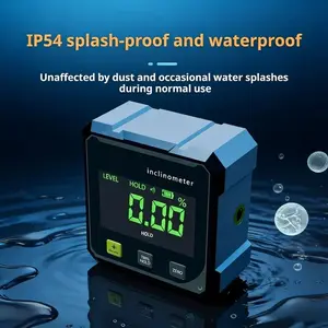 Electronic Laser Angle Finder - Quadrilateral Magnetic Angle Gauge Cube Inclination Meter with Backlighting, Table Saw Inclination Angle Measuring Tool, Woodworking Measurement Tool, Level Box, Christmas/New Year Gift, Industrial Heavy-duty Hardware