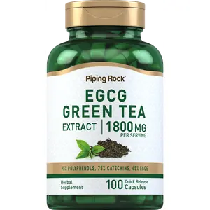 Piping Rock EGCG Green Tea Extract 1800 mg | 100 Capsules | Standardized Supplement | Non-GMO, Gluten Free