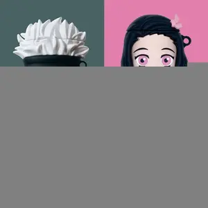 Anime Cartoon Beautiful Girl 3D Case For AirPods 1 2 Pro Charging Box Soft Silicone Wireless Bluetooth Earphone Protective Cover