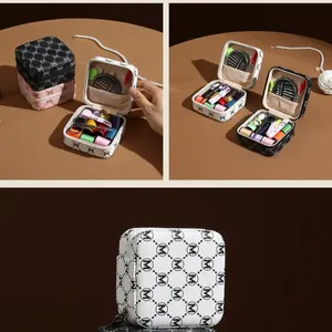 Vintage Sewing Kit Set, High-Quality Household New Practical Clothing Repair Supplies, Portable Mini Needle Threader Bag for Dorms