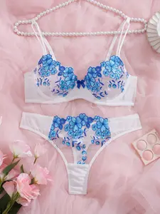 French Lace Bra Set, Embroidered Sexy Underwear, Ultra-Thin Push-Up Bras, Two-Piece Lingerie, New Arrival, Comfortable & Stylish