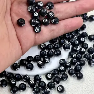 30 8mm Billiard Balls, Acrylic Spacer Beads, Diy Beads, Ideal for Jewelry Making, Bracelets, Earrings, Keychains, Decorative Bead Set, Diy Beading