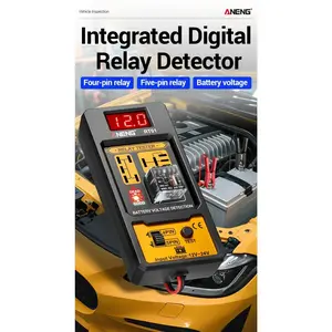 Relay Detector 11-25V RT01 Digital Universal 4/5 Pins Car Battery Vehicle Detection Digital Display Voltage Battery Tester