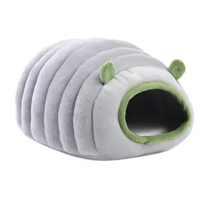 Guinea Pig Bed Warm Cave Semi-Closed Cage Accessories for Hamster Ferret