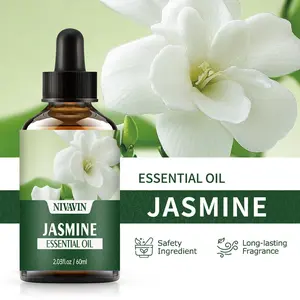 Jasmine Essential Oil, 1 Box Jasmine Oil, Premium Grade Essential Oils for Hair Care, Home Diffusers, Skin, Aromatherapy, Massage and Humidifiers, Therapeutic