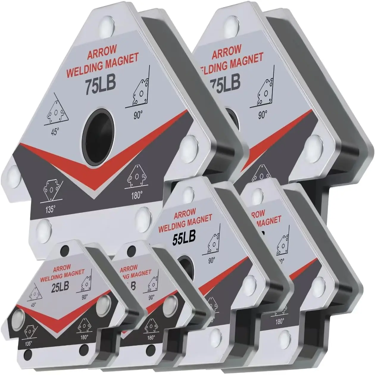 GUTIMORE Magnets 25LB&55LB&75LB 6Pcs Set, Holder, Holding Accessories