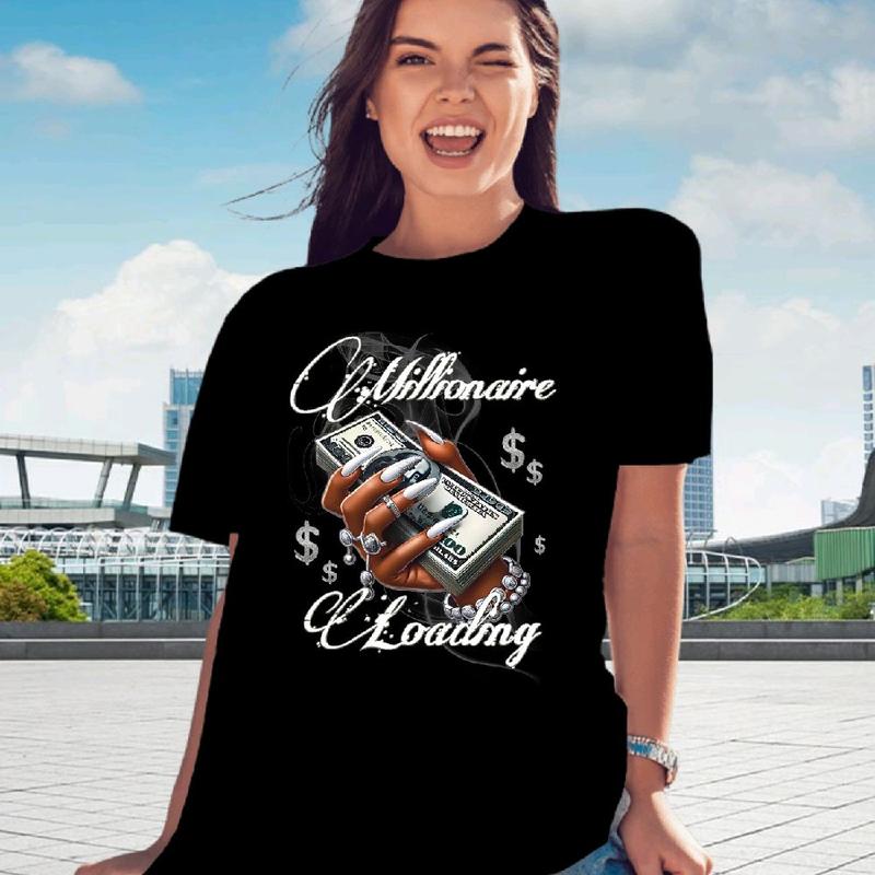Millionaire Loading "Money In Hand" DTF Heat transfer, press and peel, DIY, Shirt design