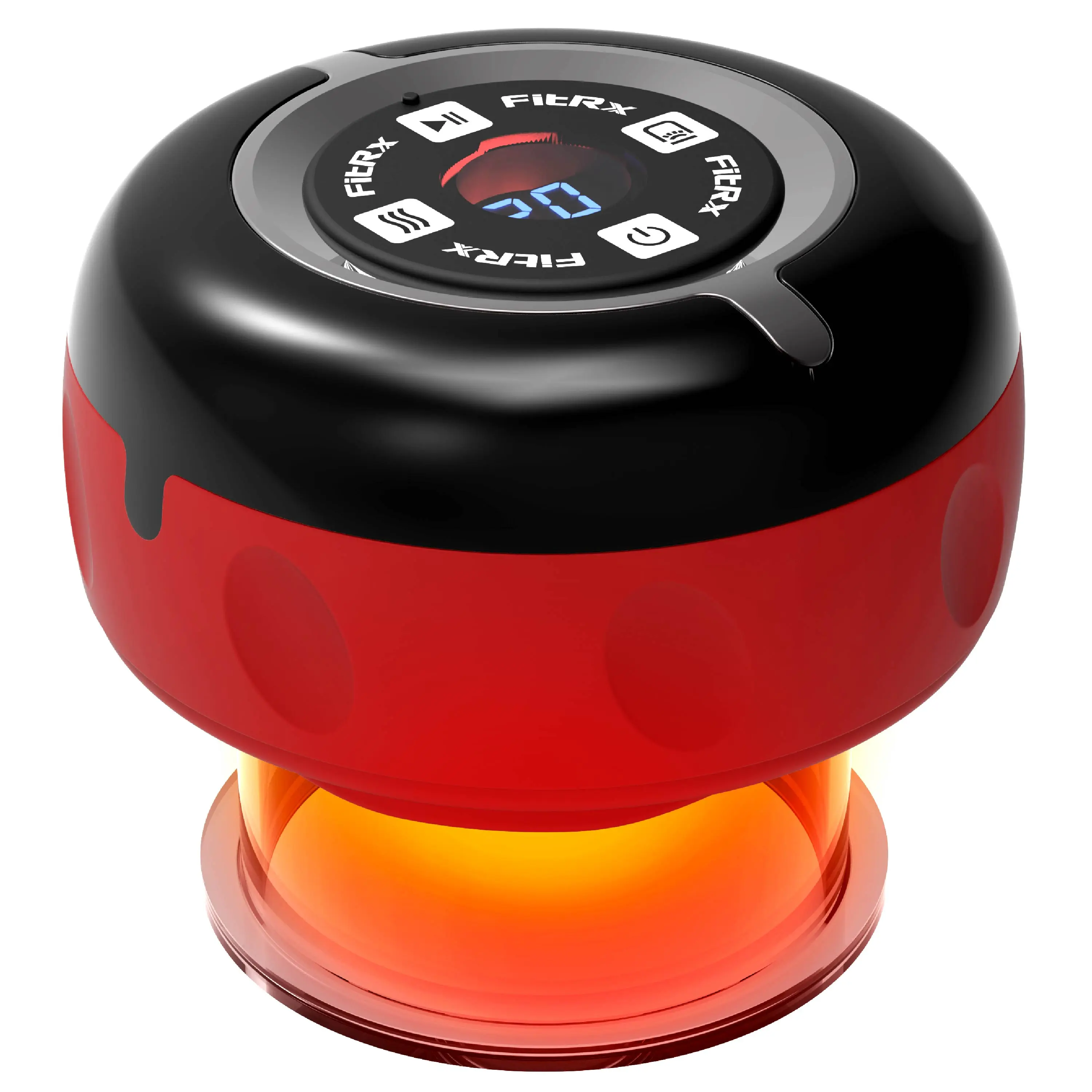 FitRx Red Light Smart Cupping Massage Therapy, 4-in-1 Cupping Therapy with Multiple Heat and Suction Levels