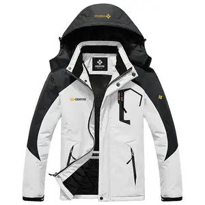 Men's mountain waterproof skiing jacket, windproof winter jacket, reflective down jacket, perfect fabric zipper for skiing and rainproofo3Gj