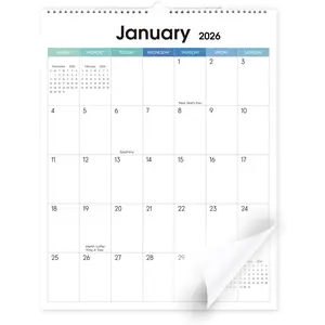 Wall Calendar 2025-2026, 18 Months Calendar from Jul. 2025 to Dec. 2026, 14.5 x 11.5 Vertical Wall Calendar with 280 Planner Stickers