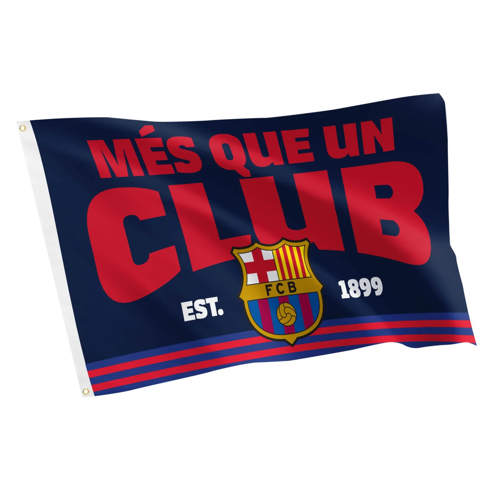 FC Barcelona Barça Large Flag - 100% Polyester 3x5 ft Indoor-Outdoor Banner, Sports Collectible Fan Gift, Decor Flag, Large Flag Flags