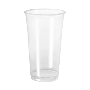 Custom Cup Factory Disposable 32oz PET Plastic Drink Cup - 107mm Diameter, Fruit-Suitable, Print-Ready, Free Sample Products, 500-Piece Bulk Pack Case