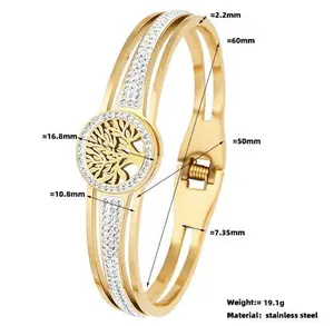 Tree of Life Bracelet for Women – Stainless Steel, Elegant and Meaningful