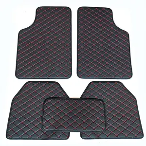 Car Floor Mats PU Leather 5Pcs Universal Waterproof DustProof Carpet Protector Pads Car Interior Accessories For Cars SUV Trucks