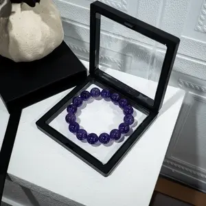 【Buy Bracelet Get Free Wig】Natural amethyst bracelet Uruguayan amethyst raw stone bracelet for attracting wealth and good fortune unisex 14mm
