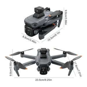 V918 MAX GPS drone with 8K camera, suitable for adults, high-definition screen, 360° obstacle avoidance, headless mode, auto return, circle flight and follow me, lightweight foldable quadcopter, ideal gift toy for beginners.