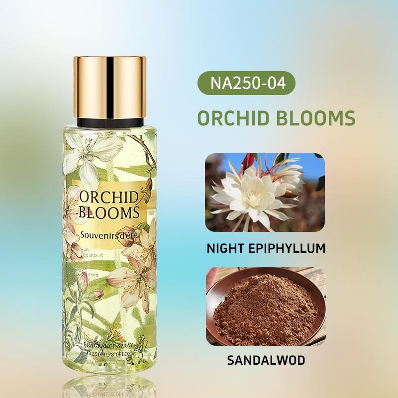 250ml Large Capacity Women's Floral Fragrance Spray, 2-in-1 Hair & Body Mist, Long-Lasting Scent, Odor Eliminating Fresh Fragrance for Daily Use