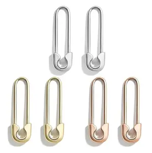Safety Pin Earrings for Women Paper Clip Earrings, Woman's Fashion