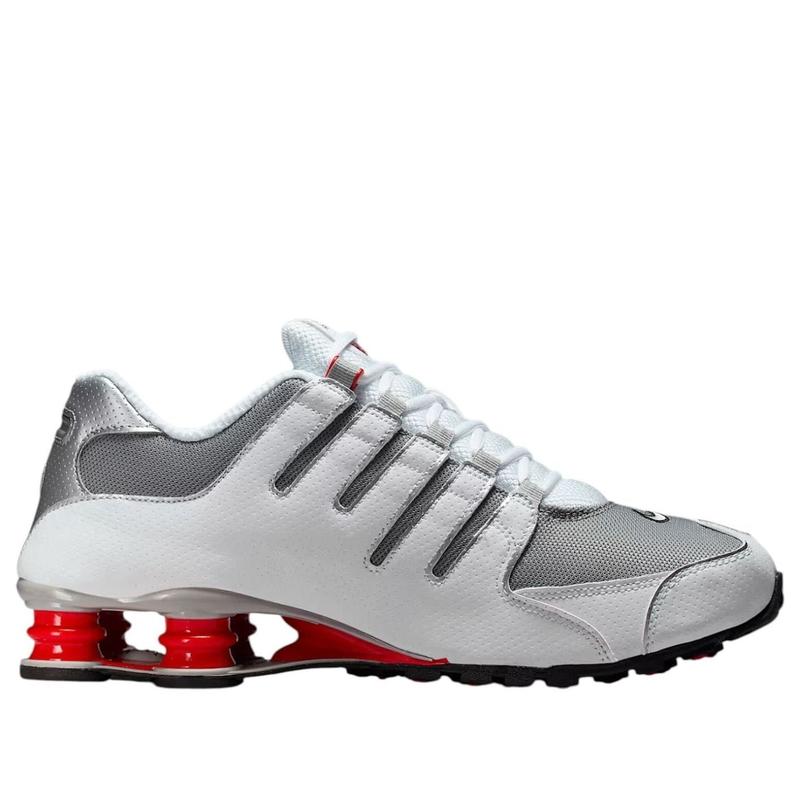 Nike Shox NZ 'White Sport Red Cool Grey' 378341-104
