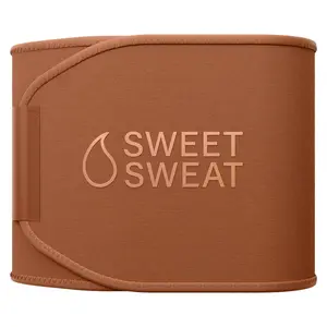 Sweet Sweat Toned Ab Trainer for Women and Men | Premium Waist Trainer Belt to 'Tone' your Stomach Area (Clay, XX-Large)