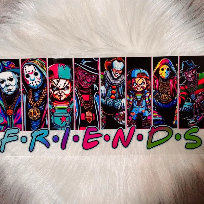 Friends -UVDTF Wrap 16oz Cup Wrap Decorative Stickers Waterproof Glass