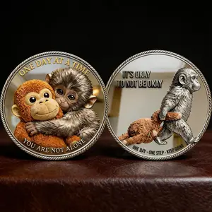 Viral Emotional Support Punch Challenge Coin Pocket Token Encouragement Keepsake Gift for Animal Lovers
