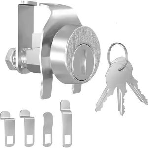 1 Pack Mailbox Lock L-1172C Mailbox Lock Replacement for C9100 Mailbox Key Lock with 3 Keys Nickel Finish