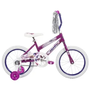16" Sea Star Kids' Bike from Huffy, Fits Riders 42" - 48", Purple, Child, Girls
