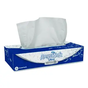 Ultra Facial Tissue, 2-Ply, White, 125 Sheets/Box, 10 Boxes/Carton