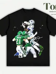 George Pickens Dallas Football Adult & Youth T-Shirt Graphic Tees Cowboy Merch Streetwear Black Tee