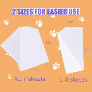 15pack Cat Scratch Furniture Protector,Couch Protector from Cat Claws, No Need for Pins